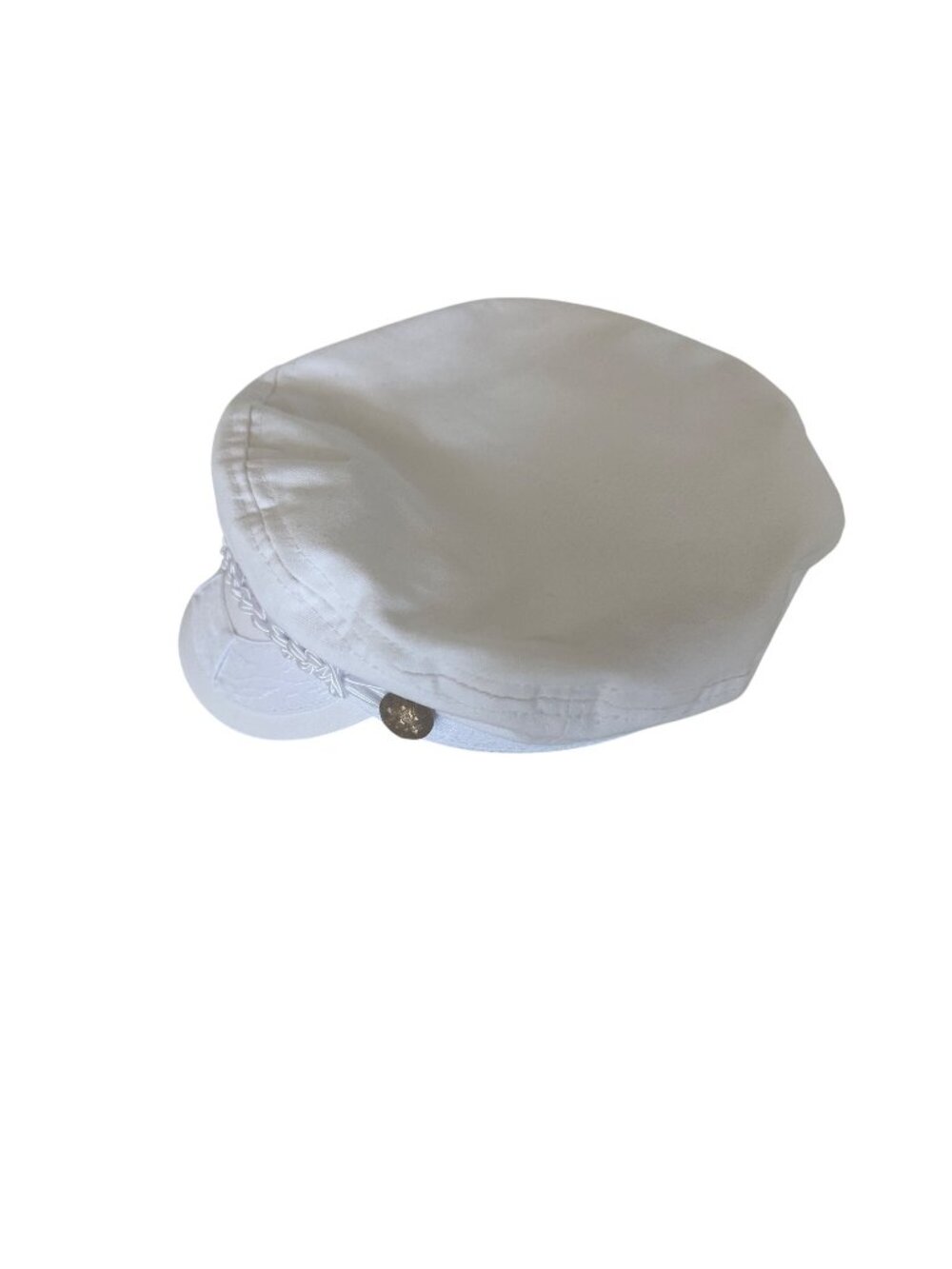 Epoch Hats White Cotton Fisherman Cap Nautical Style